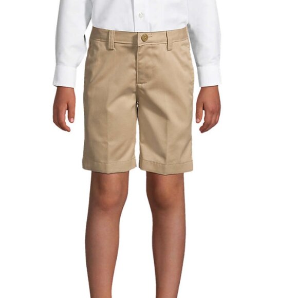 Lands' End Other - Lands End School Uniform Boys Active Chino Shorts Khaki Boys 14H NEW